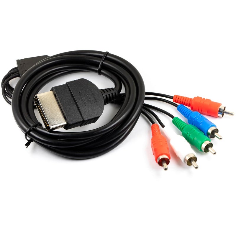 jujinglobal كابل صوت وصورة مكون HDTV بطول 6 أقدام لجهاز Xbox الأصلي الجيل 1 (موصل 24 دبوس) - Image 3